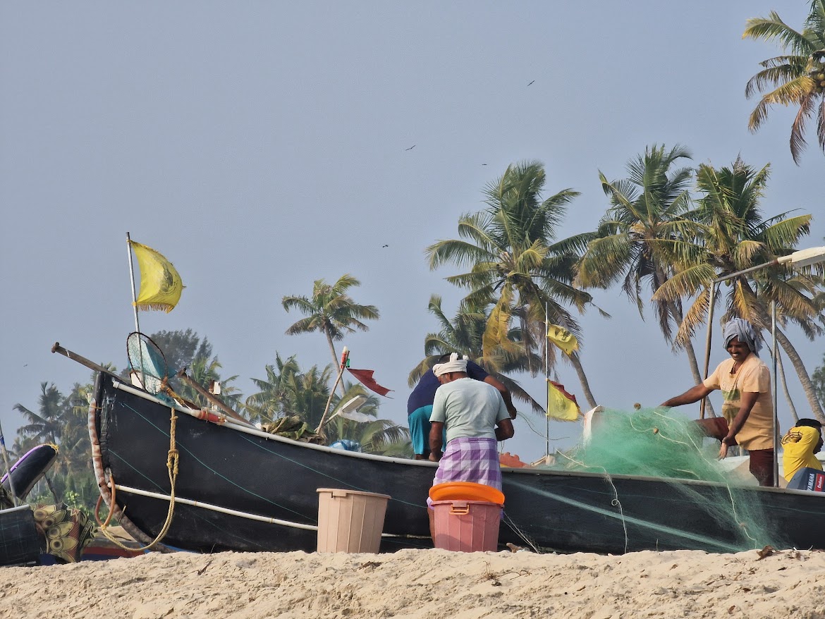 Fiskibátur á Goa